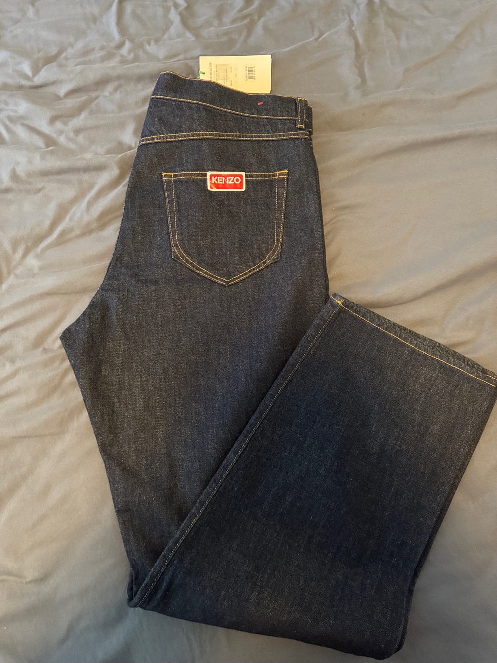 Kenzo Rinse ASAGAO Men’s Straight Leg Jeans
